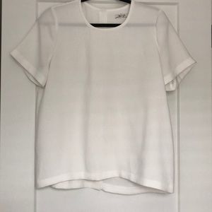 ⭐️ Madewell white button back shirt